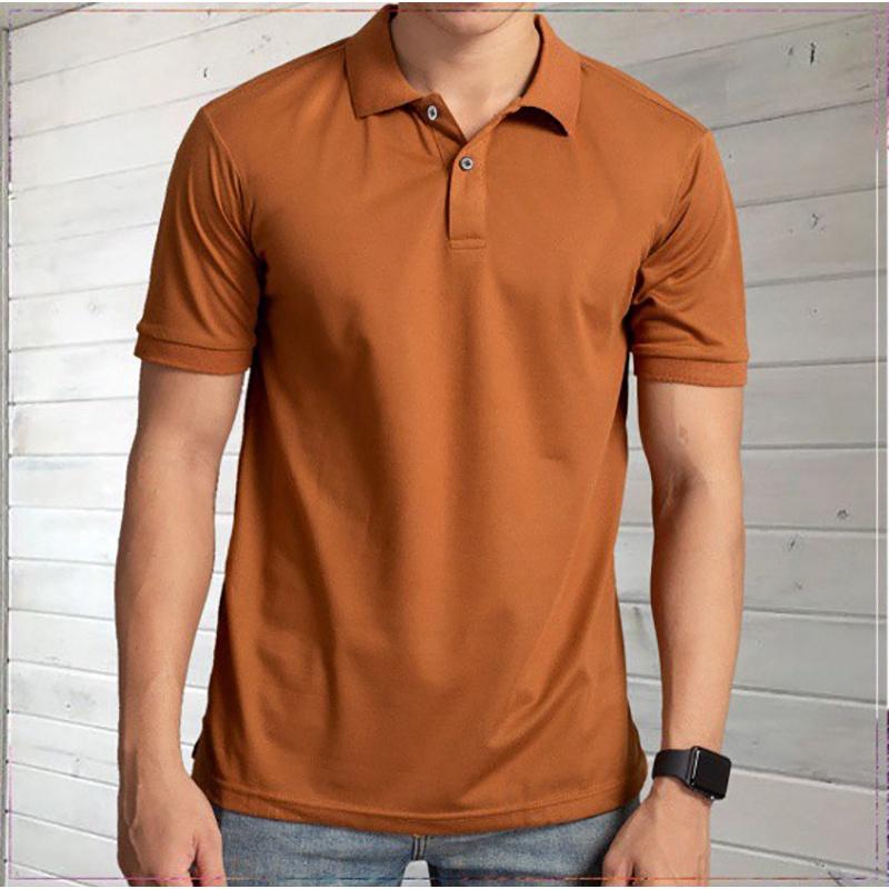 Áo thun Polo nam vải thun trơn cá sấu cotton 4 chiều co dãn áo sang trọng phong cách 1