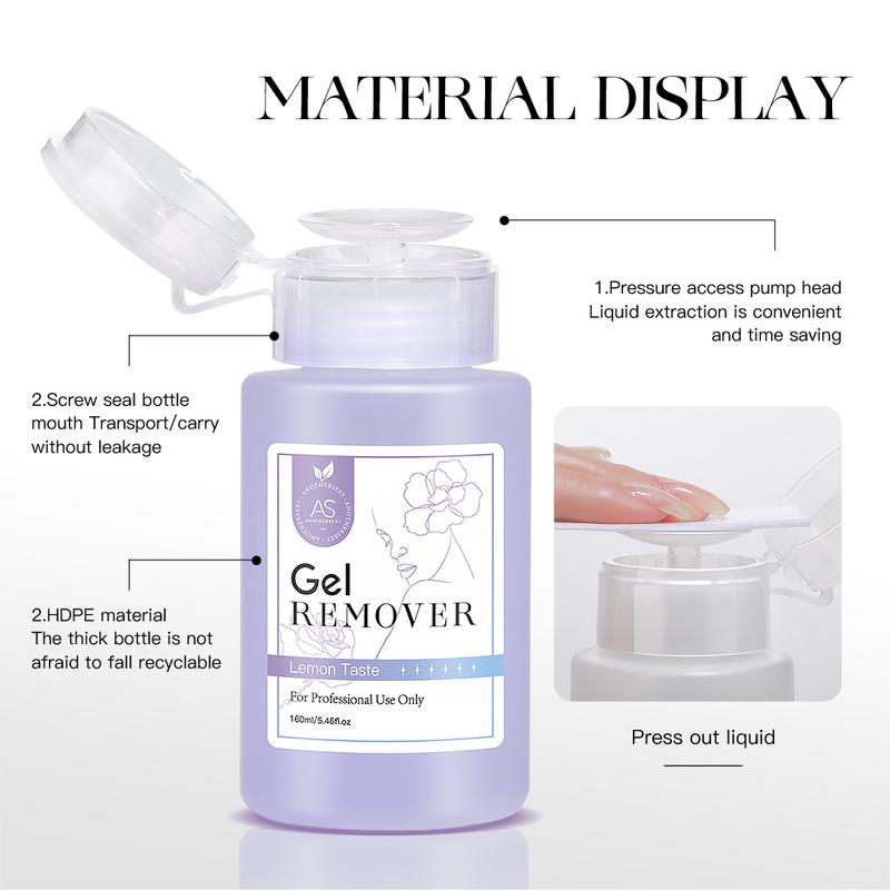 AS New nail art push bottle cleaning water nail polish remover without hurting nails cleaning liquid dedicated 2