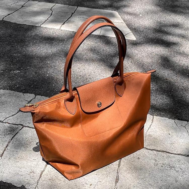 Túi xách nữ nắp gập mini vải dù kèm dây đeo chéo size17cm size S-M-L đeo vai Bag Kem Da Tote