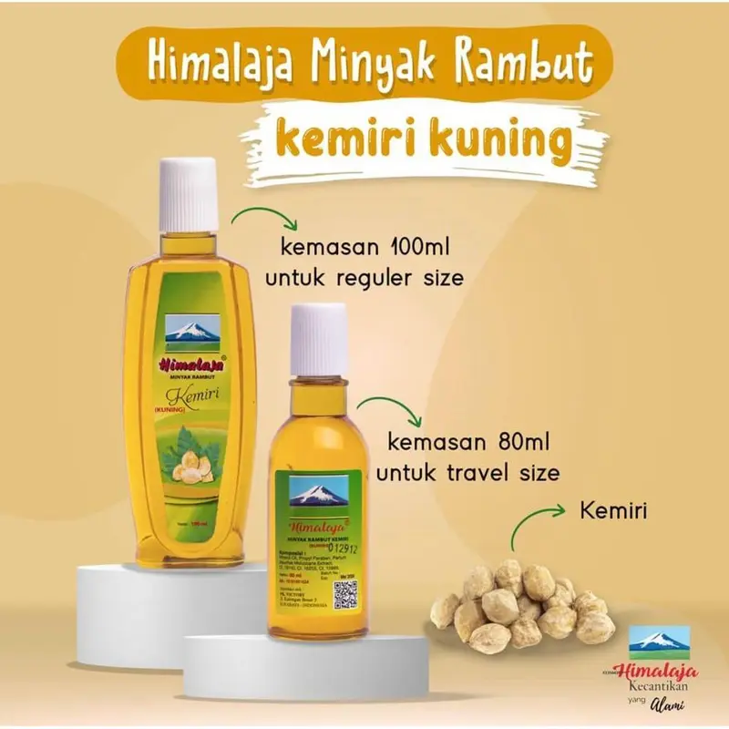 Himalaja / Himalaya Minyak Kemiri Minyak Rambut Perawatan Rambut Penumbuh Rambut Menguatkan Rambut 0