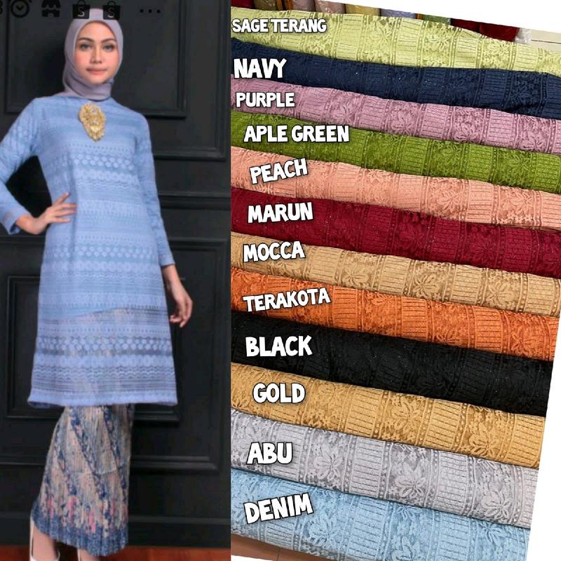 BAHAN KAIN BROKAT KATUN MALIKA 0