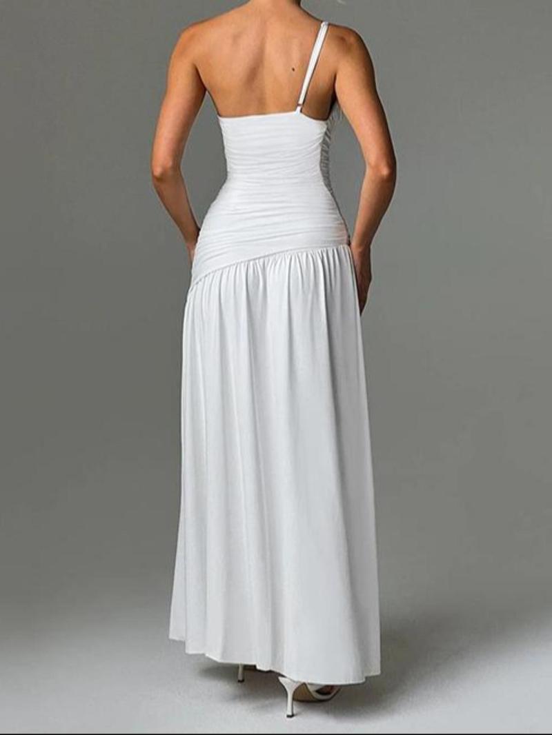 Product Introduction of Women's Plain Split Hem Dress, Solid Sleeveless Long Dress for Party Club Dating Wear, Ladies Clothes for All Seasons, Womenswear 2