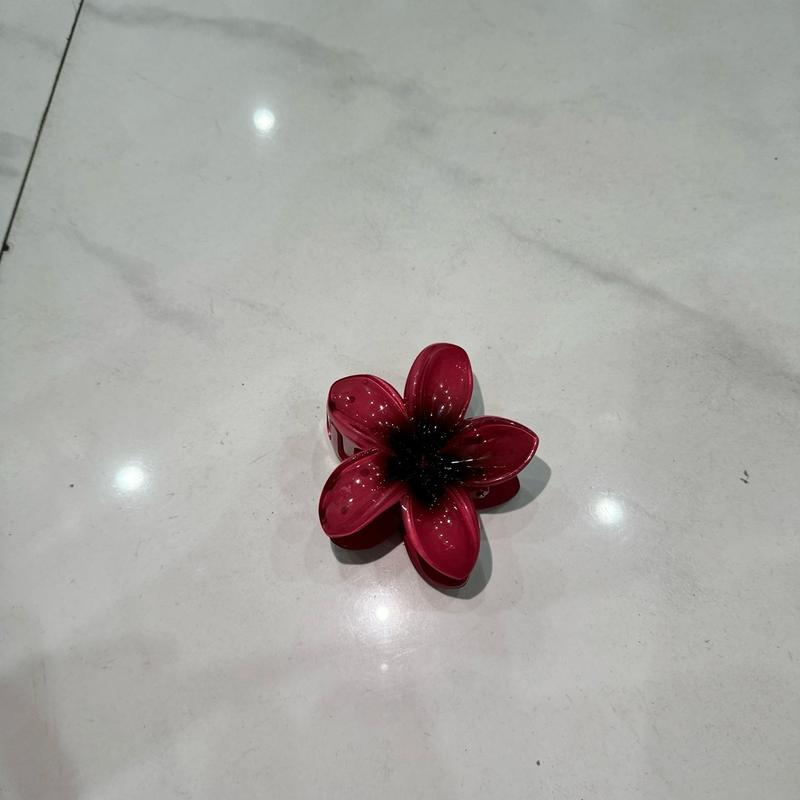 (2viên) Kẹp hoa sứ màu đỏ sẫm dễ thương dành cho nam 4