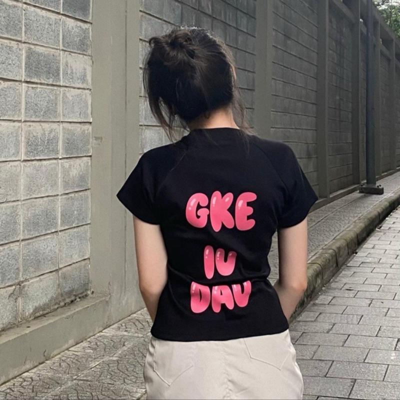 Áo Thun Babytee Tay Ngắn In Chữ "Ghệ Yêu Dấu" Chất Lừ. Fom Ôm Gọn Body Nữ Top Voi Women Cổ Tròn 1