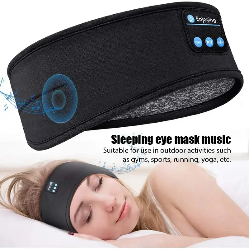 Tai nghe ngủ, mặt nạ mắt, Bluetooth băng đô, mềm mại, đàn hồi, thoải mái, không dây, tai nghe nhạc trong tai Nhét Tai Earphone Wireless