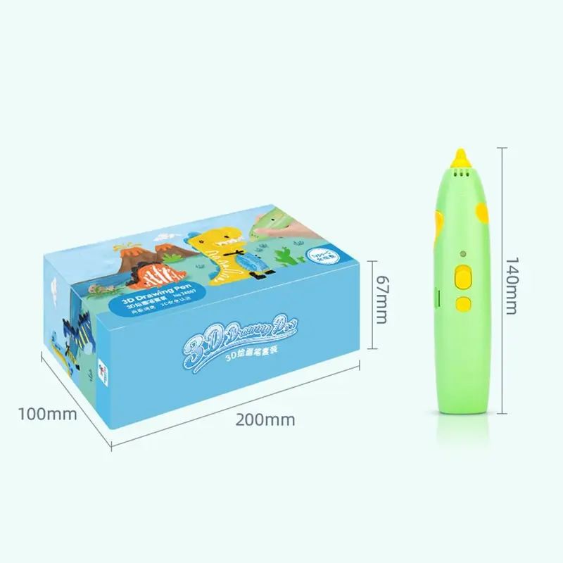 Bút In 3D, Cầm Tay Tự Làm, Với Dây Tóc PCL 6M (1.75Mm), Nhiệt Độ In Thấp, Cáp USB, Thích Hợp Cho ABS, Bút Vẽ, Lý Tưởng Cho Trẻ Em 3