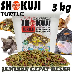 3KG SHOKUJI PELET BRAZIL RES RAZORBACK MAKANAN KURAKURA AIR BRASIL DAMER CST PAKAN PREMIUM TURTLE FOOD TERJAMIN LAHAP MAKAN