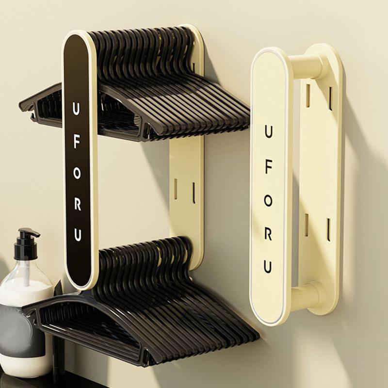 Retractable Clothes Rack Plastic Wall Folding Clothes Hanger - TikTok ...