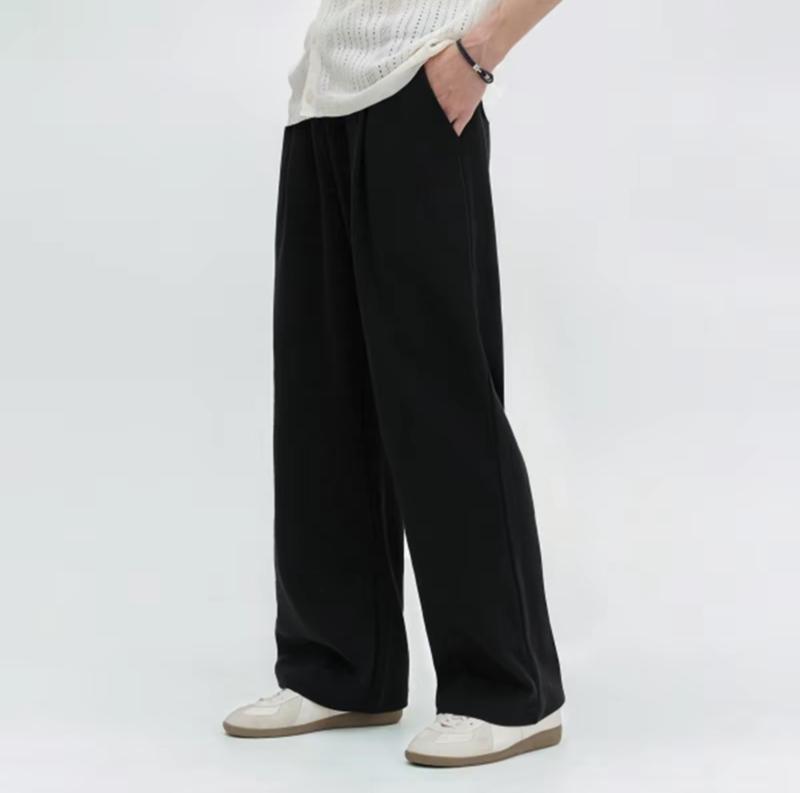 Quần nỉ ống rộng , Nỉ 2 DA cao cấp , thanh lịch basic sang trọng Nam Menswear Ong Pants Nhung 1