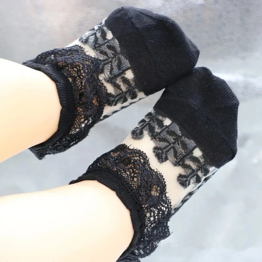 Summer Cute Kawaii Baby Socks Lace Ruffle Flower Newborn Infant Princess Cotton Mesh Ankle Stockings for Girls Birthday Gifts