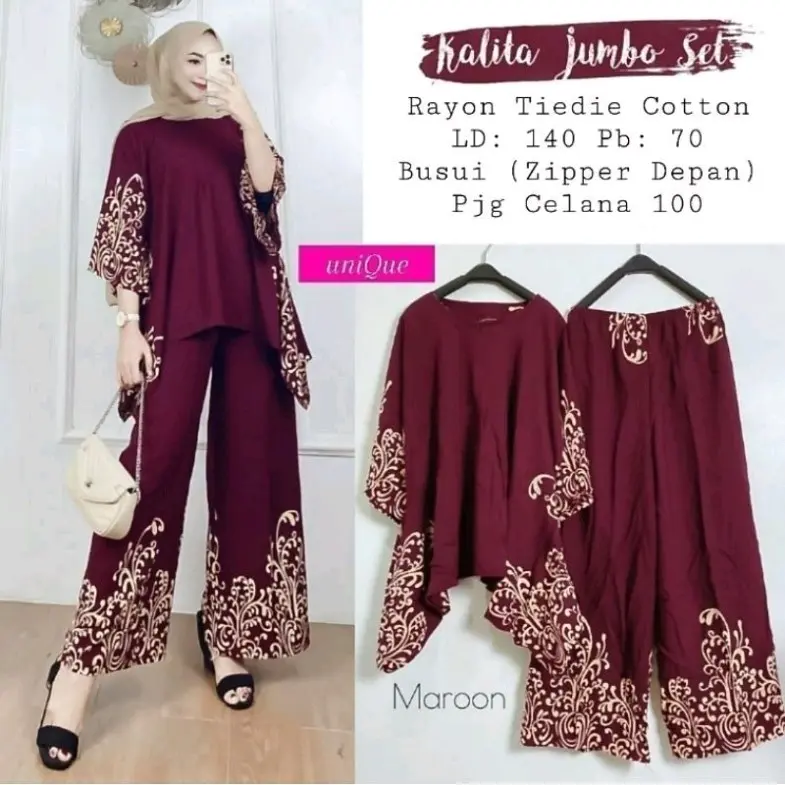 Daster Batik Oneset Setelan Pakaian Wanita Wakawaka Motif KalitaSuper Jumbo 3