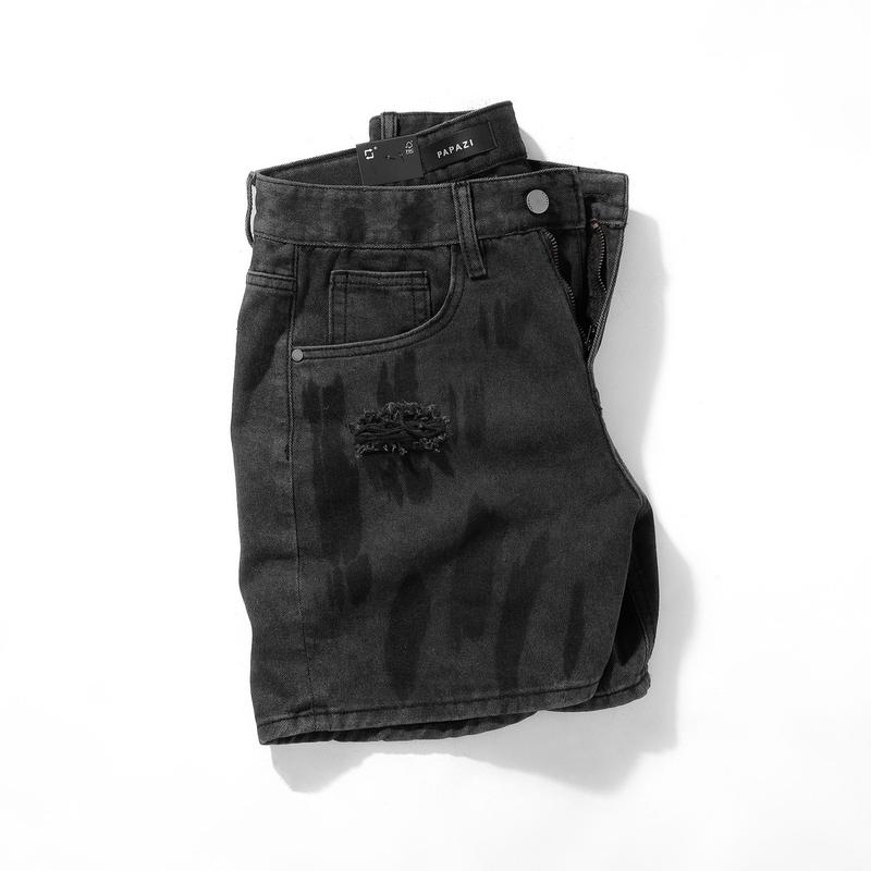 Quần short trên gối Mã_R4436, gam màu đen khói  rách, dễ phối đồ, phong cách cá tính - PAPAZI 5