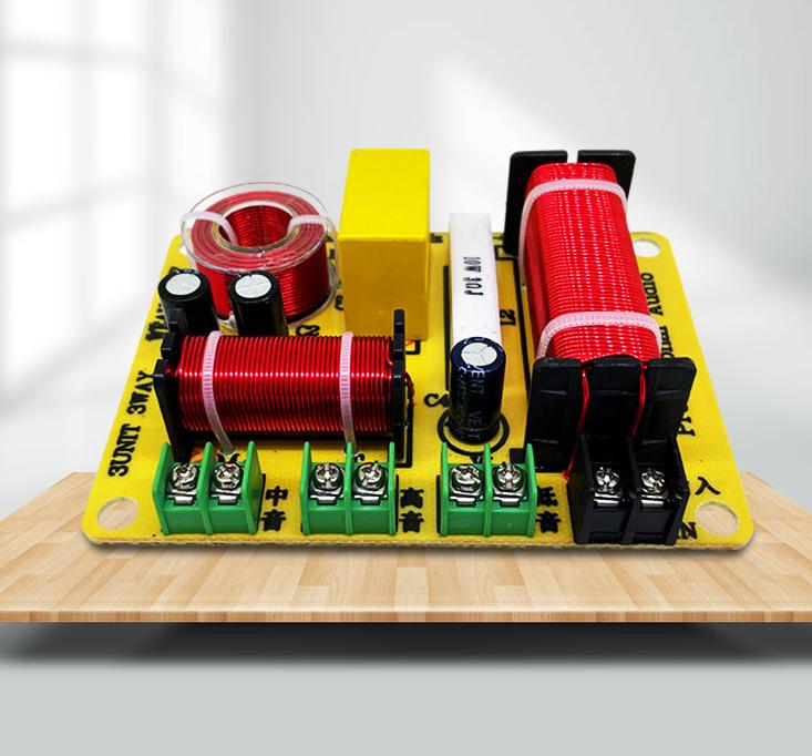 Mạch phân tần loa 3 đường tiếng 300W dùng cho loa 30-40 WEAH3007 bass mid treble giá 1 chiếc Phụ Kiện nghe nhạc Kem