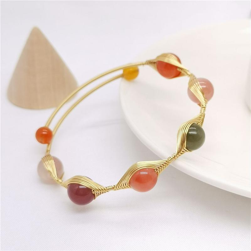 Product Introduction of Vòng Tay Thủ Công Chính Hãng Dành Cho Phụ Nữ, Vòng Tay Amethyst Tự Nhiên, Thiết Kế Dệt, Với Mắt Quỷ Hành Tinh, Thời Trang, Vòng Tay Tươi Mới 17