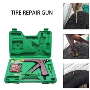 Auto Bike Tubeless Tire Repair Kit Profesional Dengan Senapan Reparasi Ban Mobil Blok Perubahan Udara Kit Perlengkapan Reparasi Ban Berkualitas Tinggi