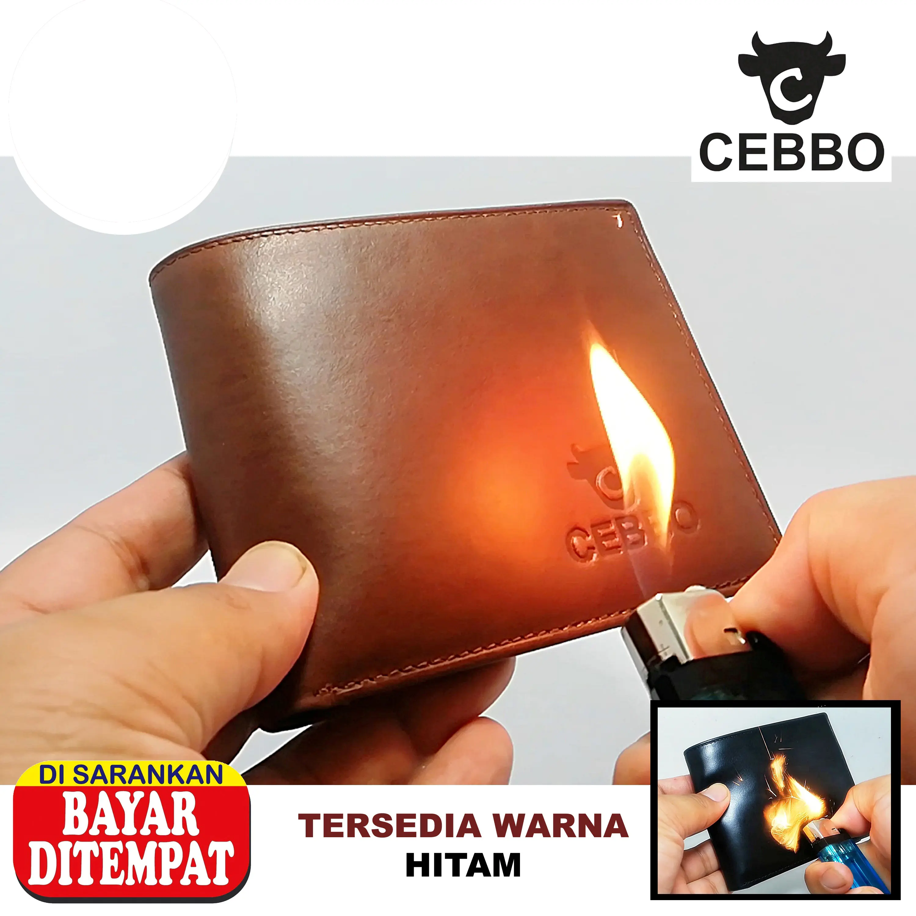 Dompet Pria Kulit PULL UP Kulit Bukan Sintetis Jahitan Rapi