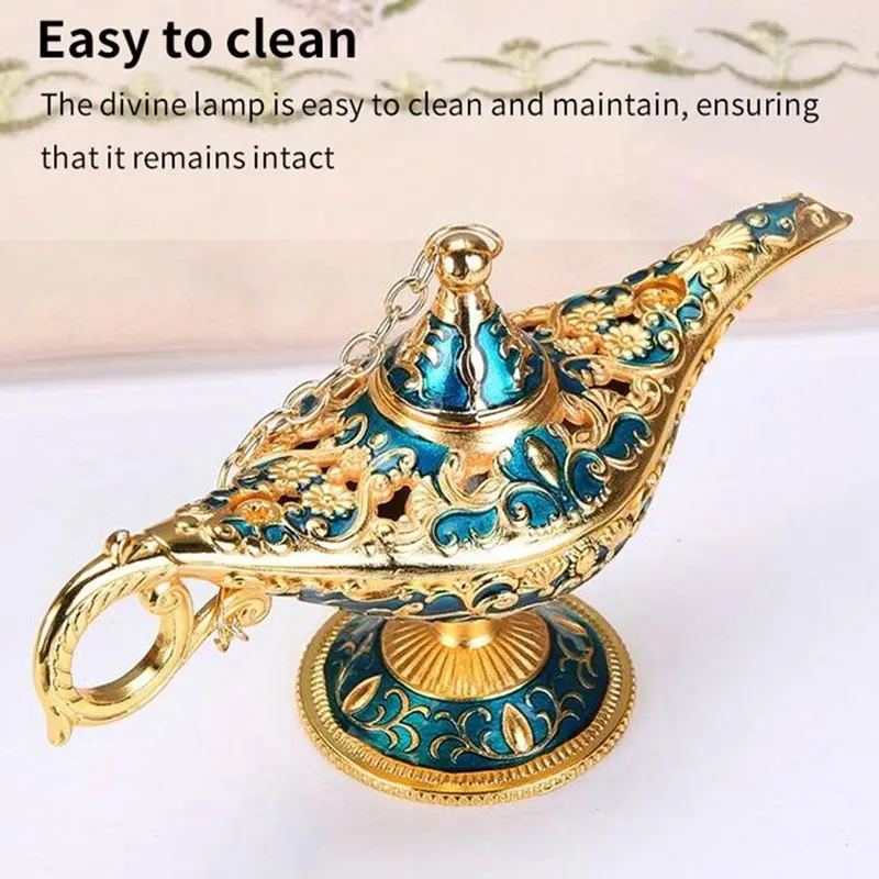 Lamp Design Desktop Ornament, 1 Count Vintage Style Decorative Ornament, Home Decor for Living Room Study Room Bedroom, Gift for Friend & Family 6