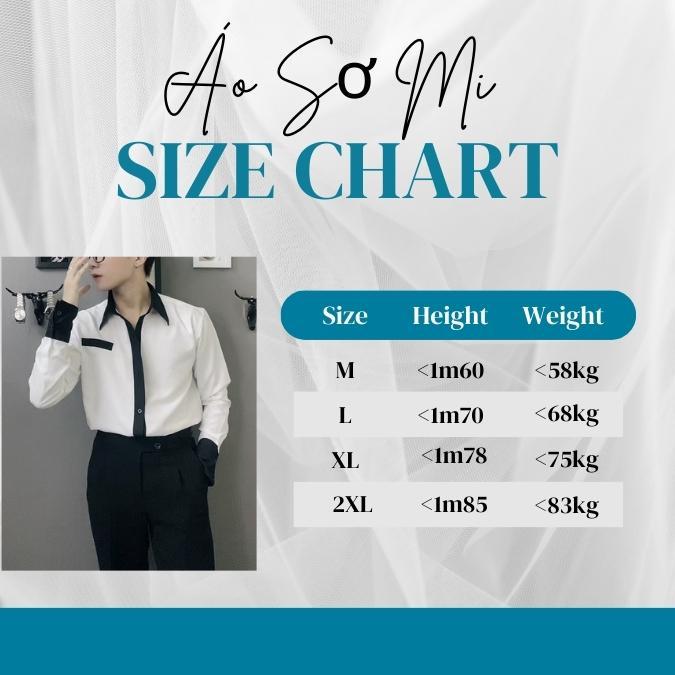 Áo sơ mi nam vải cotton lạnh 2 màu đen trắng phối túi, cổ tay GUSSET MEN SMP03 4