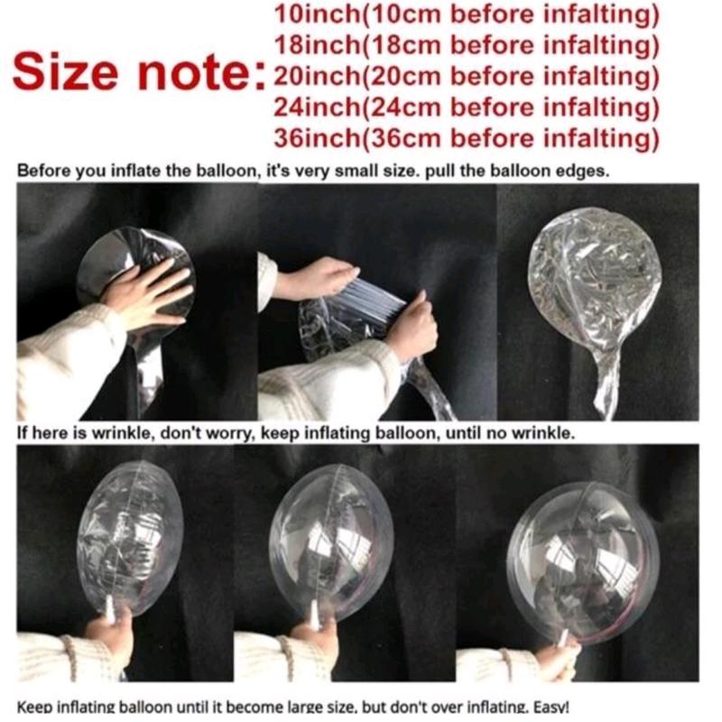 Balon pvc bobo 12 inch / balon pvc transparan bening 1