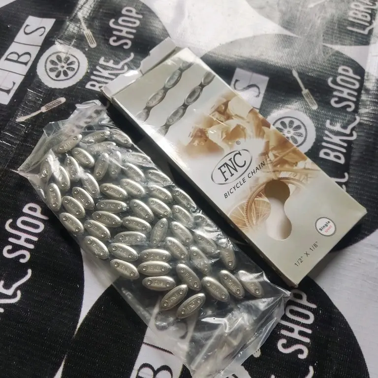 CHAIN RANTAI FNC OVAL LC NX-01 NX01 110L FIXIE BMX SINGLE SPEED TWO TONE
