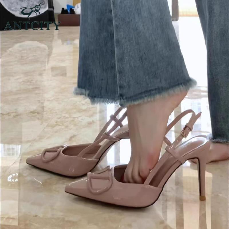 Product Introduction of Giày Cao gót Da Mềm, Giày Cao Gót Mới Mùa Lò Xo Hè, Giày Mũi Nhọn, Cắt Nông, Nhẹ, Một Quai, Dép Nữ Khoét Lỗ, Thời Trang, Thanh Lịch, Dễ Phối Đồ, Thích Hợp Cho Người Đàn Ông, [Số Người 8855] 2