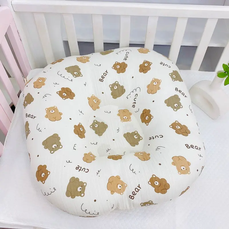 Gối chống trào cho bé 68x70cm vải đũi gân 2 lớp vỏ gối 8