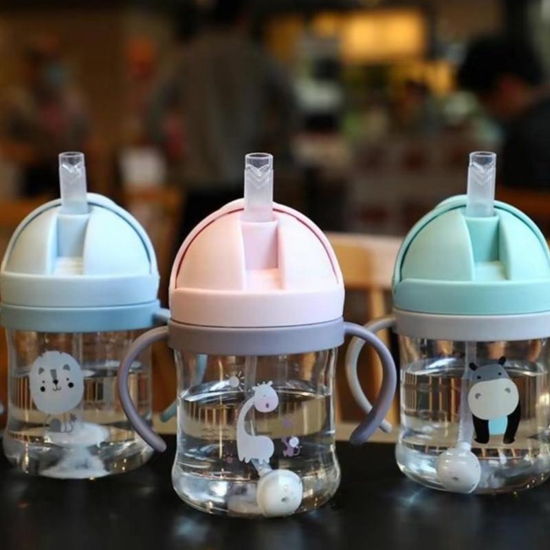  Bình Tập Hút Cho Bé Uống Sữa Uống Nước Có Van Chống Sặc 250ml - Tập Uống 