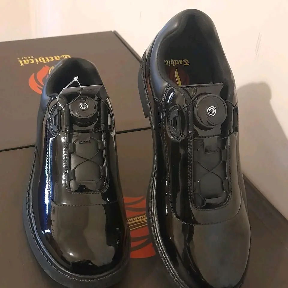 Sepatu PDH Tactical Tali Putar Kilap