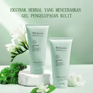 SHE Eureka Exfoliating Gel 50g Peeling Gel Facial Glowing Blackhead Cleaner Body Exfoliating Mencerahkan Dan Mengangkat sel