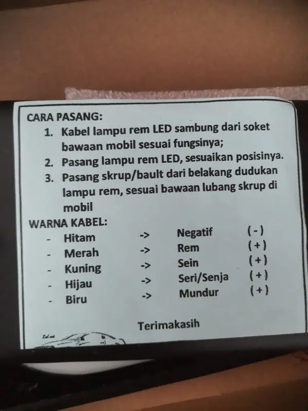Lampu Rem Led Sein Kedip Mobil Pick Up Stoplamp Motif Variasi APV New Carry Granmax Isuzu T120ss Futura L300 Car Kabel 8
