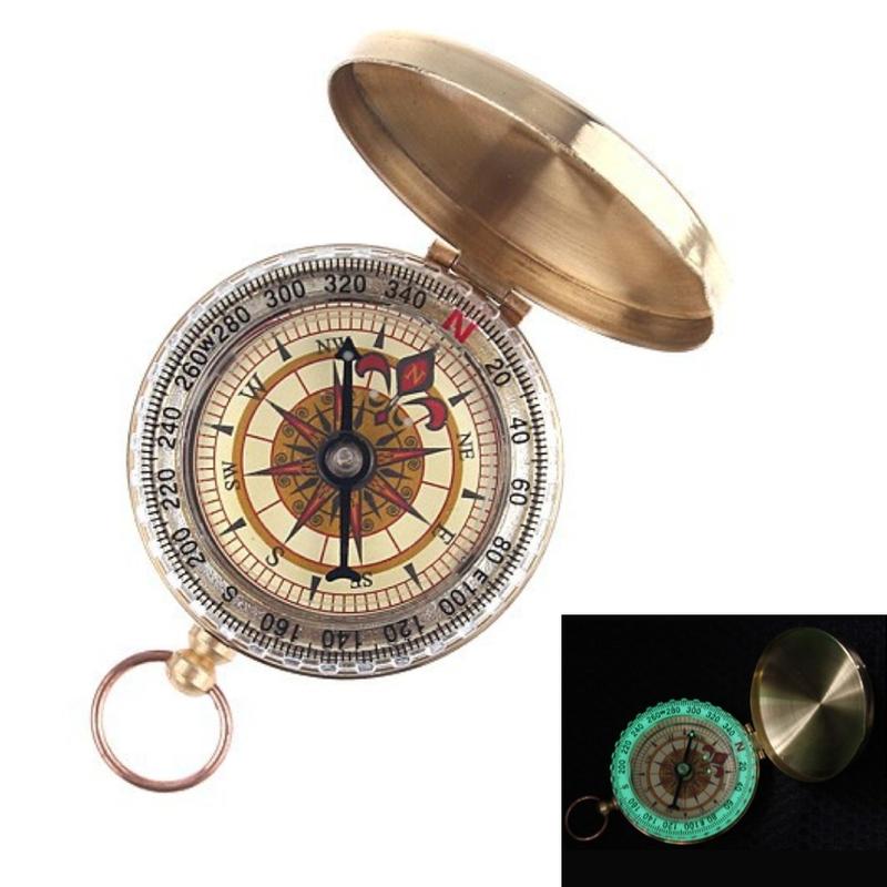 Classic Compass Brass Flip Casing Compass - TikTok Shop Malaysia