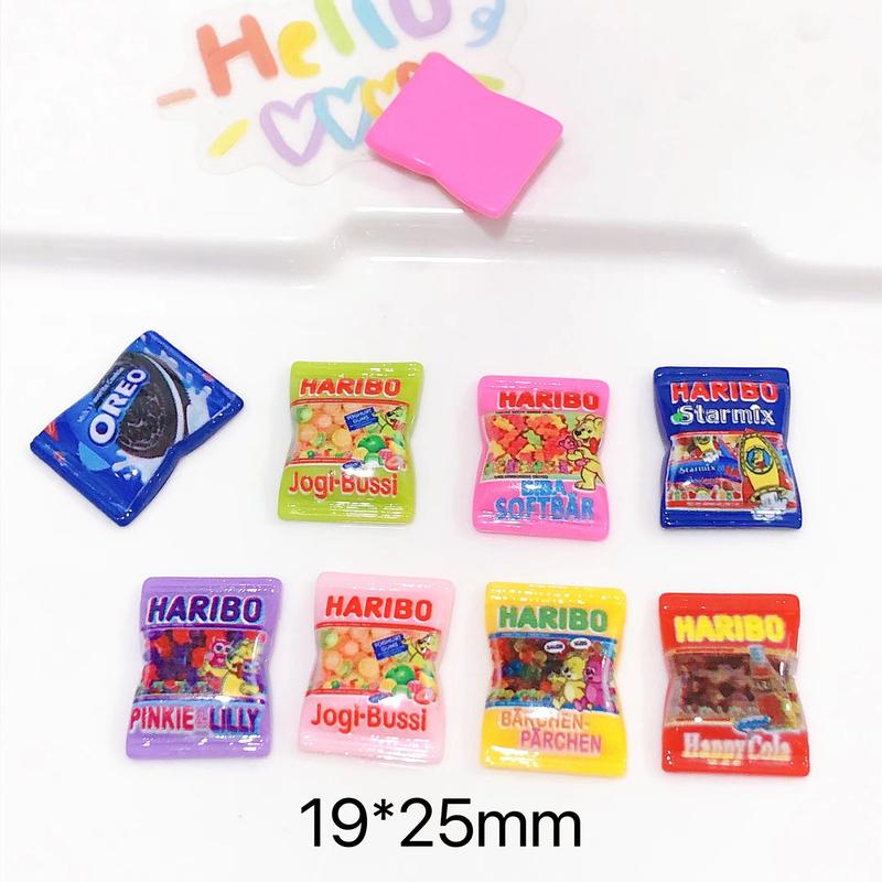 Mô hình gói kẹo dẻo HARIBO phụ kiện trang trí handmade cột tóc ốp đt nhà búp bê