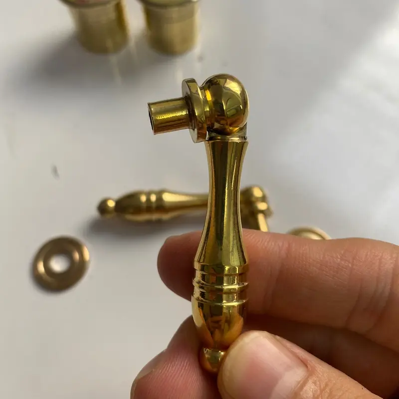 Núm giọt lệ - núm tủ gỗ, tủ riệu, ngăn kéo, đồng thau. 3