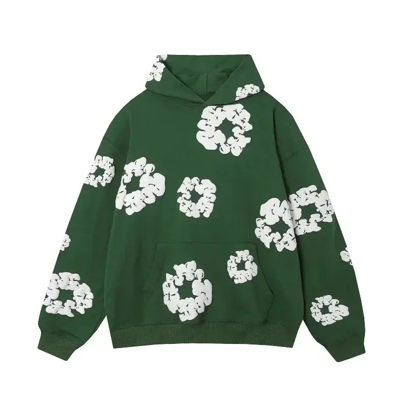 Flower Hoodie for Men and Women, Long-sleeved Sweater with 3D Print, Urban Fashion for Four Seasons, Spring and Autumn Menswear Sweatshirts Tops Lingerie