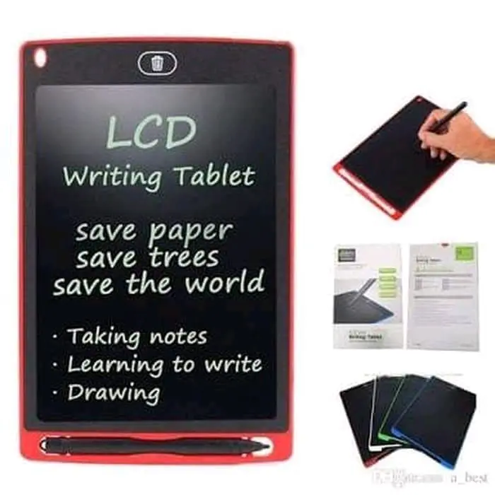 LCD WRITTING TABLET tab tulis mainan anak edukasi table writing corat coret menulis #fyp