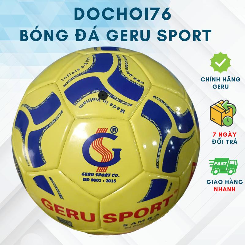  Bóng đá chính hãng GERU Sport màu vàng geru star màu trắng S4 S5 Bóng WC tặng kim bơm và lưới sport Bóng Động Lực 