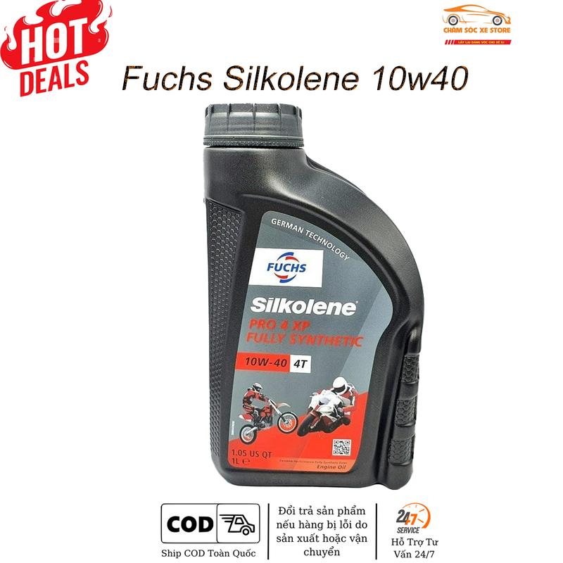 Dầu Nhớt Cho Xe Số Côn Tay Fuchs Silkolene 10w40 - Không Kèm Quà