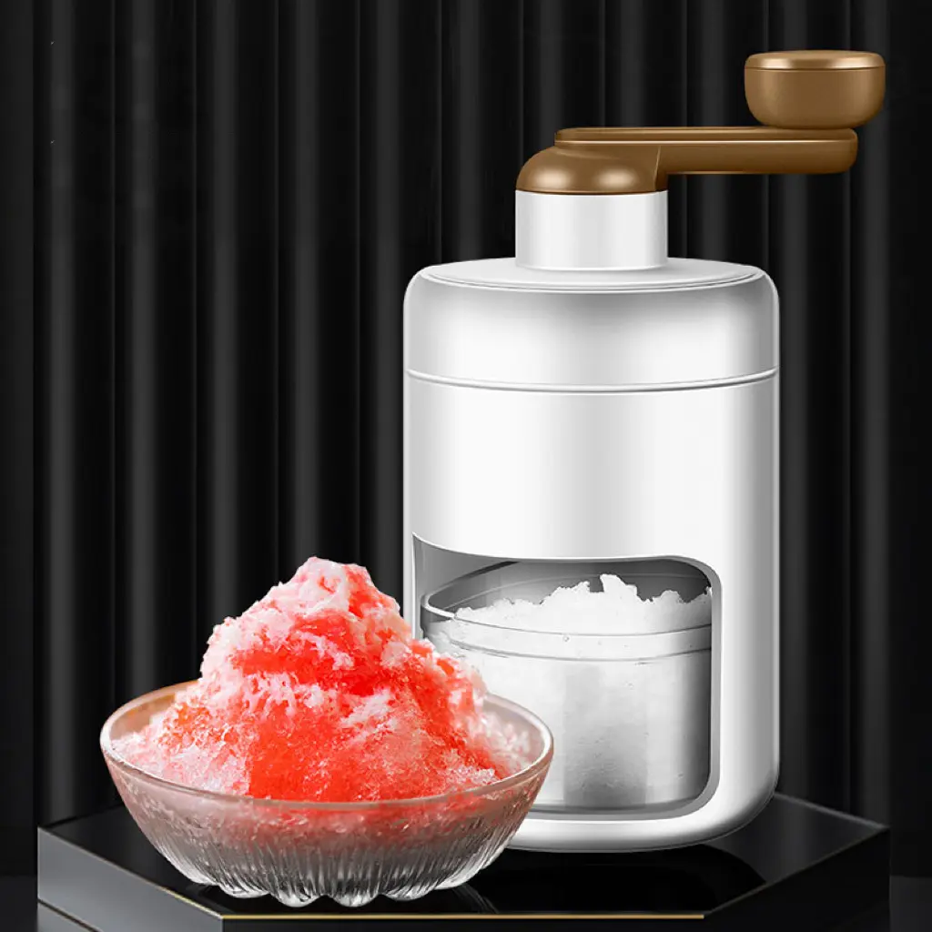 Mini Ice Crusher Hand Crank Portable Household Ice Maker Manual Ice ...