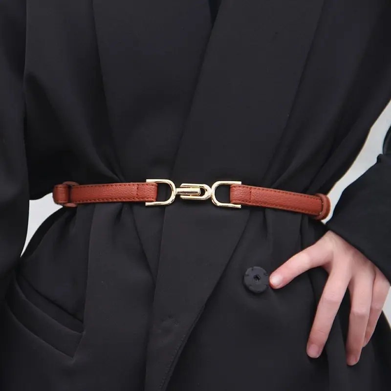 DBL FB04 Ikat Pinggang Gamis Wanita Adjustable Gesper Kulit Tali Kecil Womens Belt Korea Fashion Tali Pinggang Mutiara Untuk Dress Murah Y1785