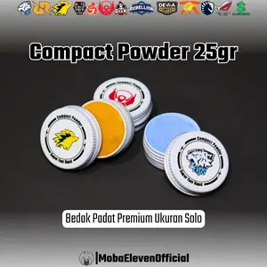 COMPACT POWDER - Bedak Padat Jari Jempol Gaming, Logo Esport, Layar HP Responsif, Licin, Mini 20gr