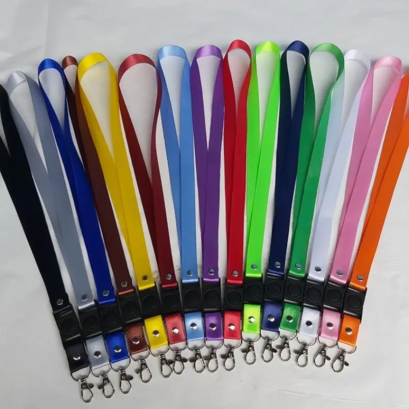 Tali LANYARD lebar 2 cm polyster STOPPER ID Card Name Tag gantungan id