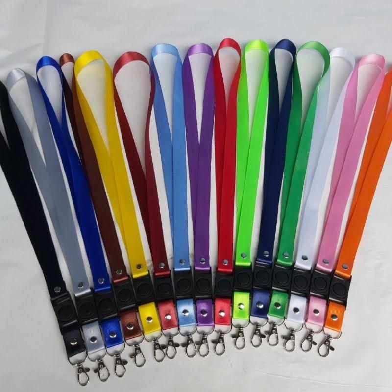 Tali LANYARD lebar 2 cm polyster STOPPER ID Card Name Tag gantungan id 0