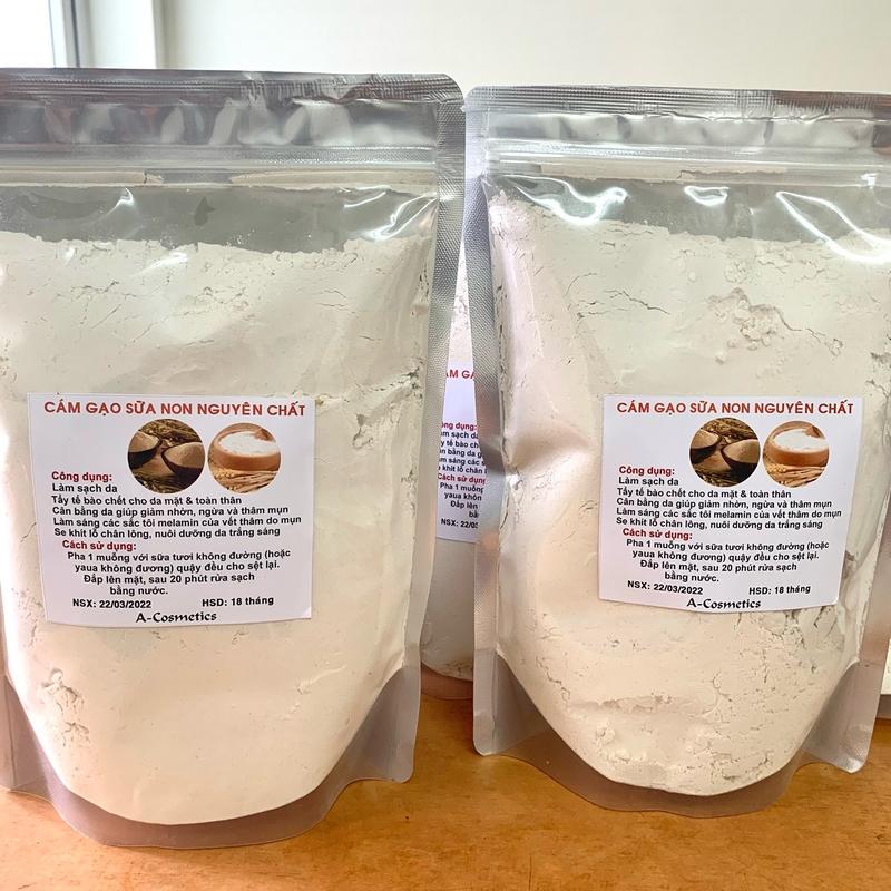 Cám gạo sữa non gói 1kg dưỡng trắng da mờ nám Skincare