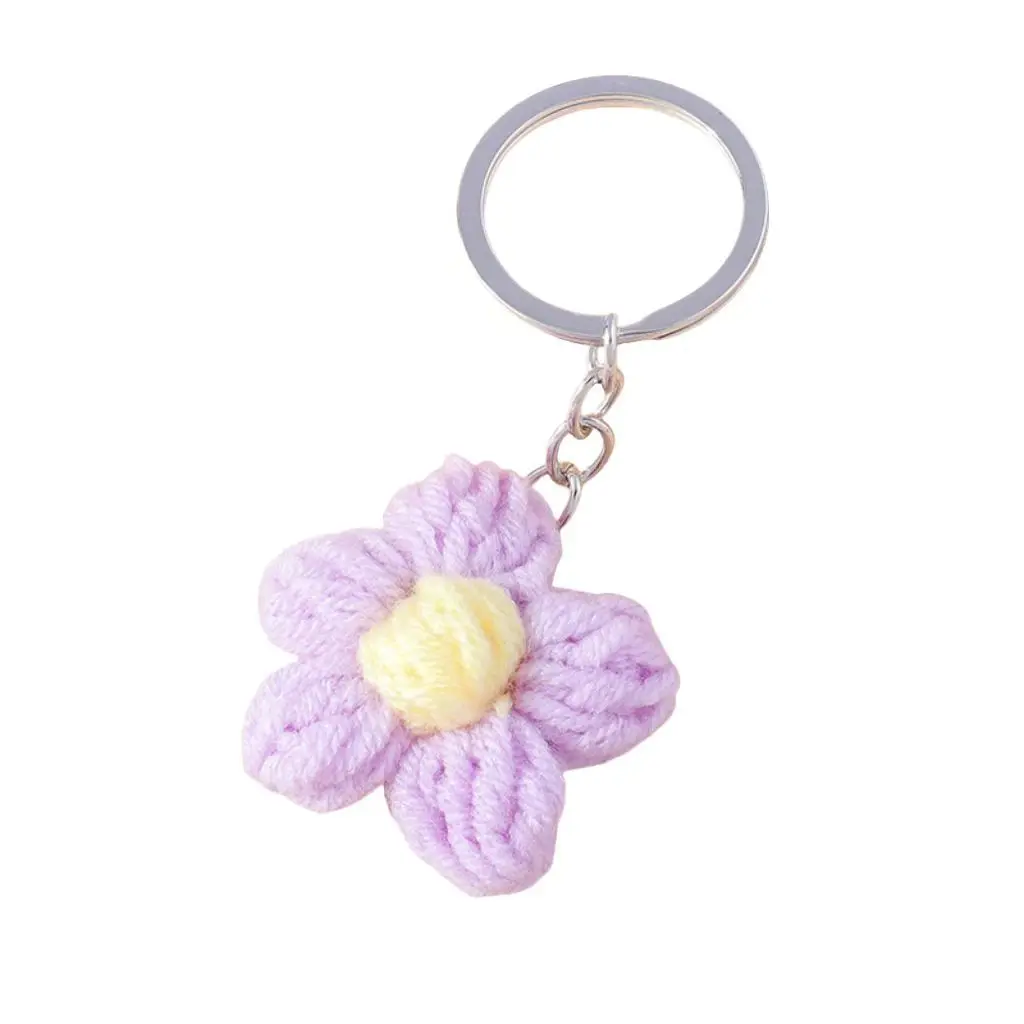 Creative Girl Flower Keychain, Lovely Bag Ornaments, Ladies Keychain, Colorful Automobile Hanging Ornament Key Chain, Gift for Bestie Recommend trinket pouch