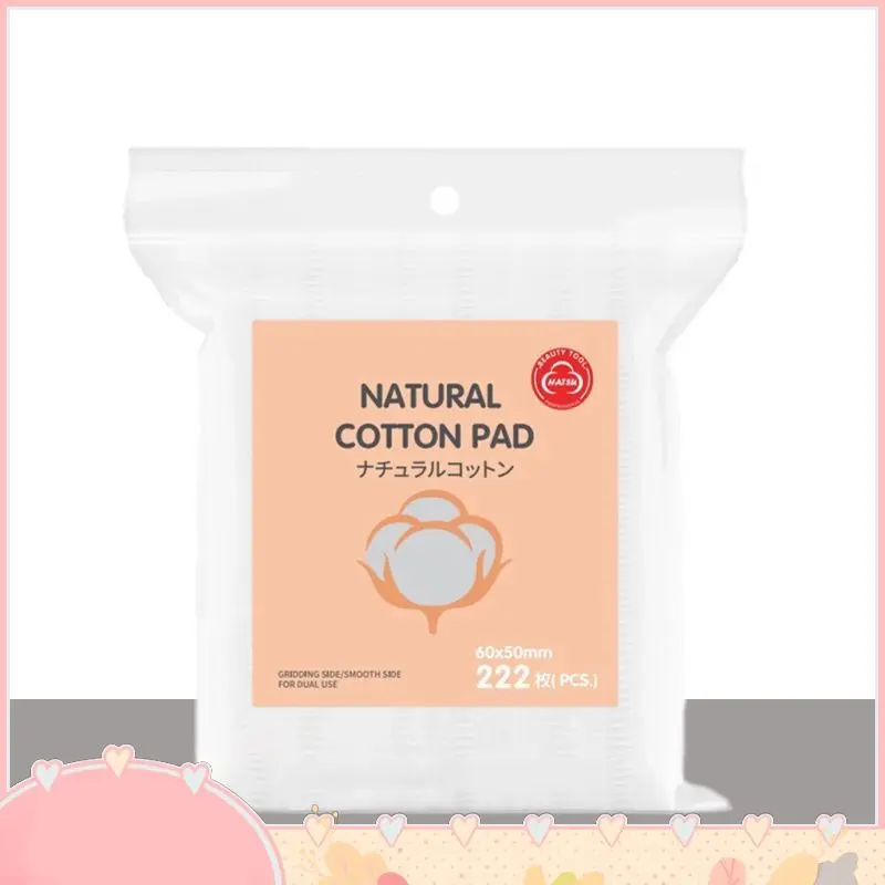 Bông Tẩy Trang NATURAL 222 Miếng - 3 Lớp Cotton Mềm Mại