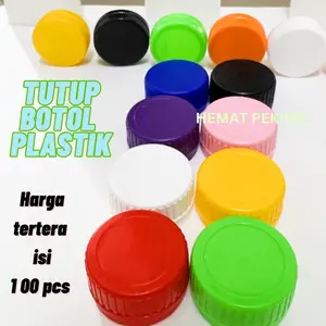 (ISI 100 PCS) Tutup Botol Plastik Air Mineral Segel BARU  Long Neck dan Short Neck  HARGA GROSIR