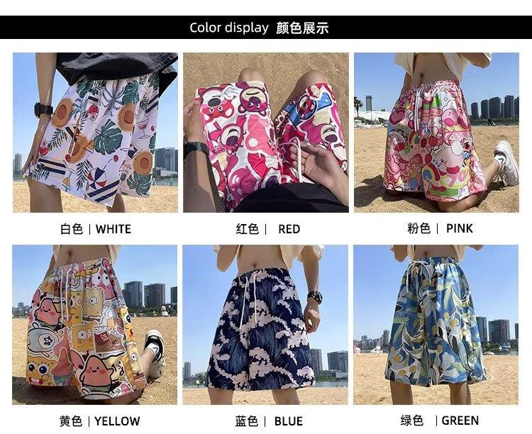 Product Introduction of Quần Soóc, Họa Tiết Mỏ Neo Phổ Biến / Giấc Mơ / Quần Soóc Đi Biển Thể Thao Thường Ngày Quần Dài Đến Đầu Gối, Quần Áo Nam, Sản Phẩm Bán Chạy Nhất Cho Cả Nam Và Nữ 4