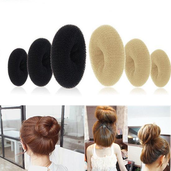 Ol.Q-Women Magic Donut Hair Ring Bun Former Shaper Hair Styler Tie Updo Maker Tools 2