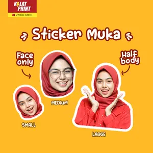 Stiker Custom Face Wajah Suka Suka Sticker Muka