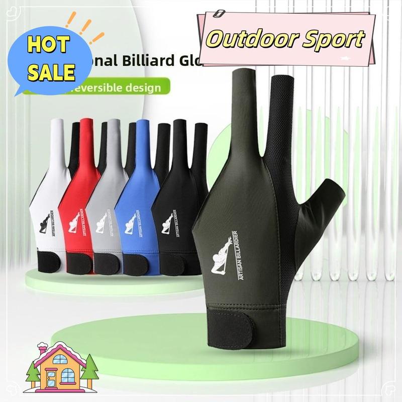 1 cái Mới Ba ngón tay Găng tay snooker Chống trượt Thoáng khí Găng tay bi-a Chống mài mòn Đàn hồi Găng tay tập luyện Phụ kiện thể dục